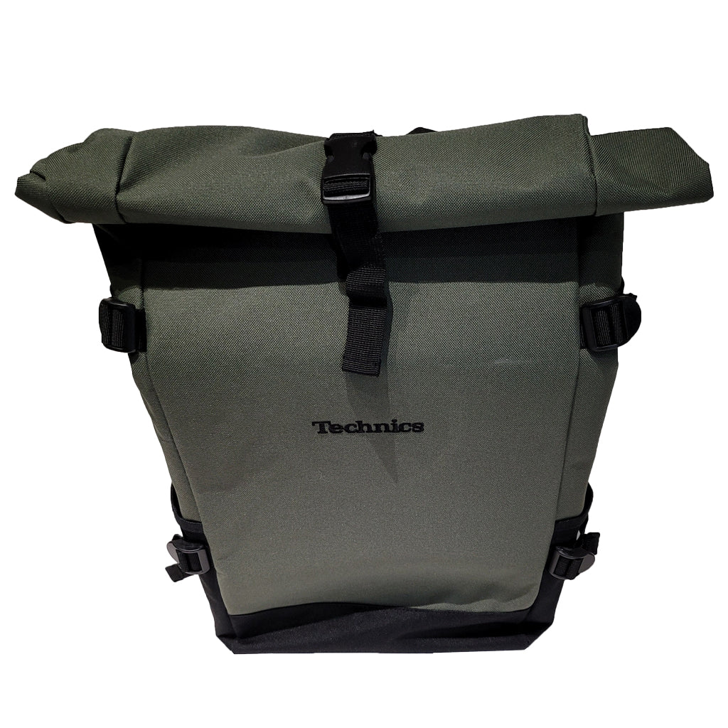 Technics Block Roll-Top Backpack (Olive) - NEW