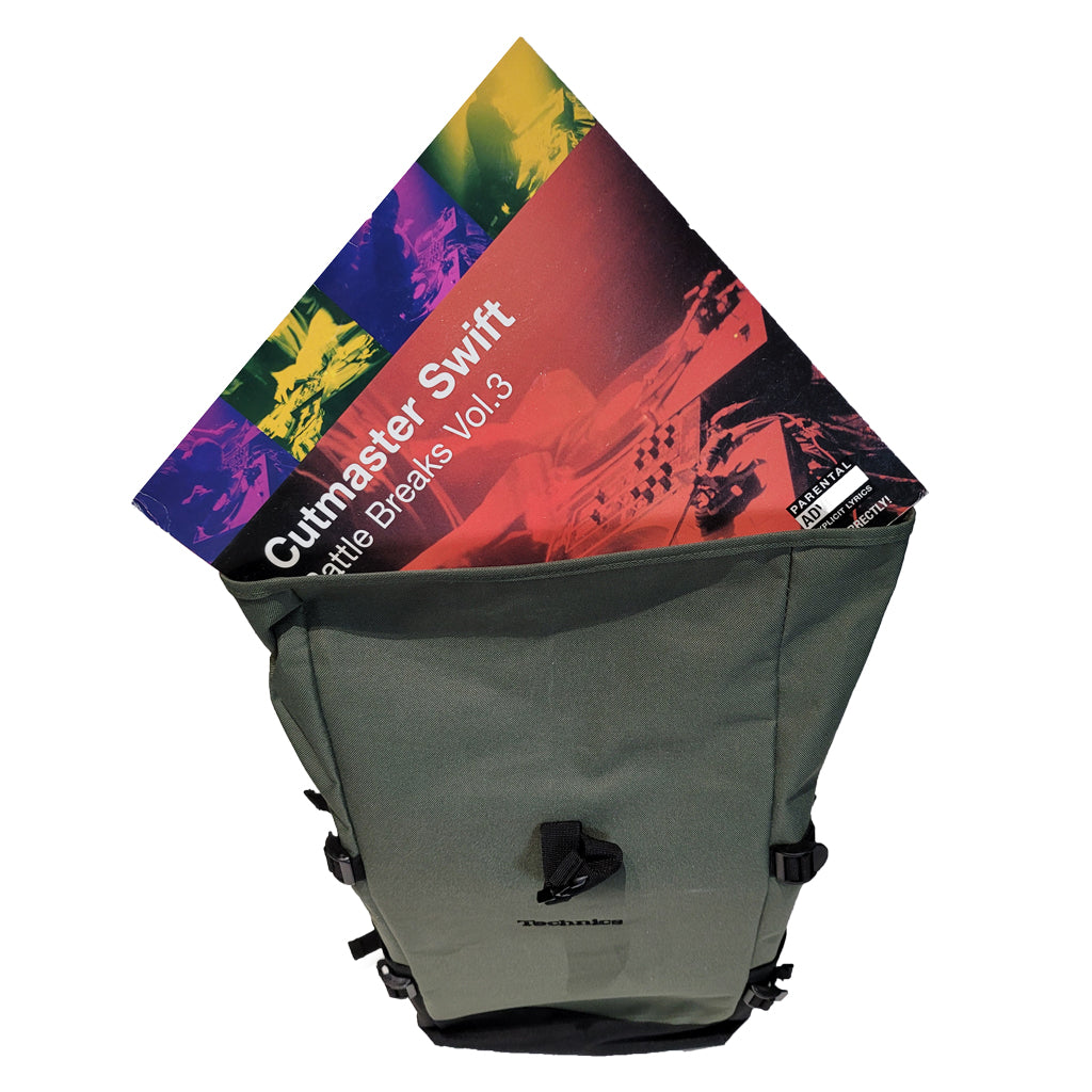 Technics Block Roll-Top Backpack (Olive) - NEW