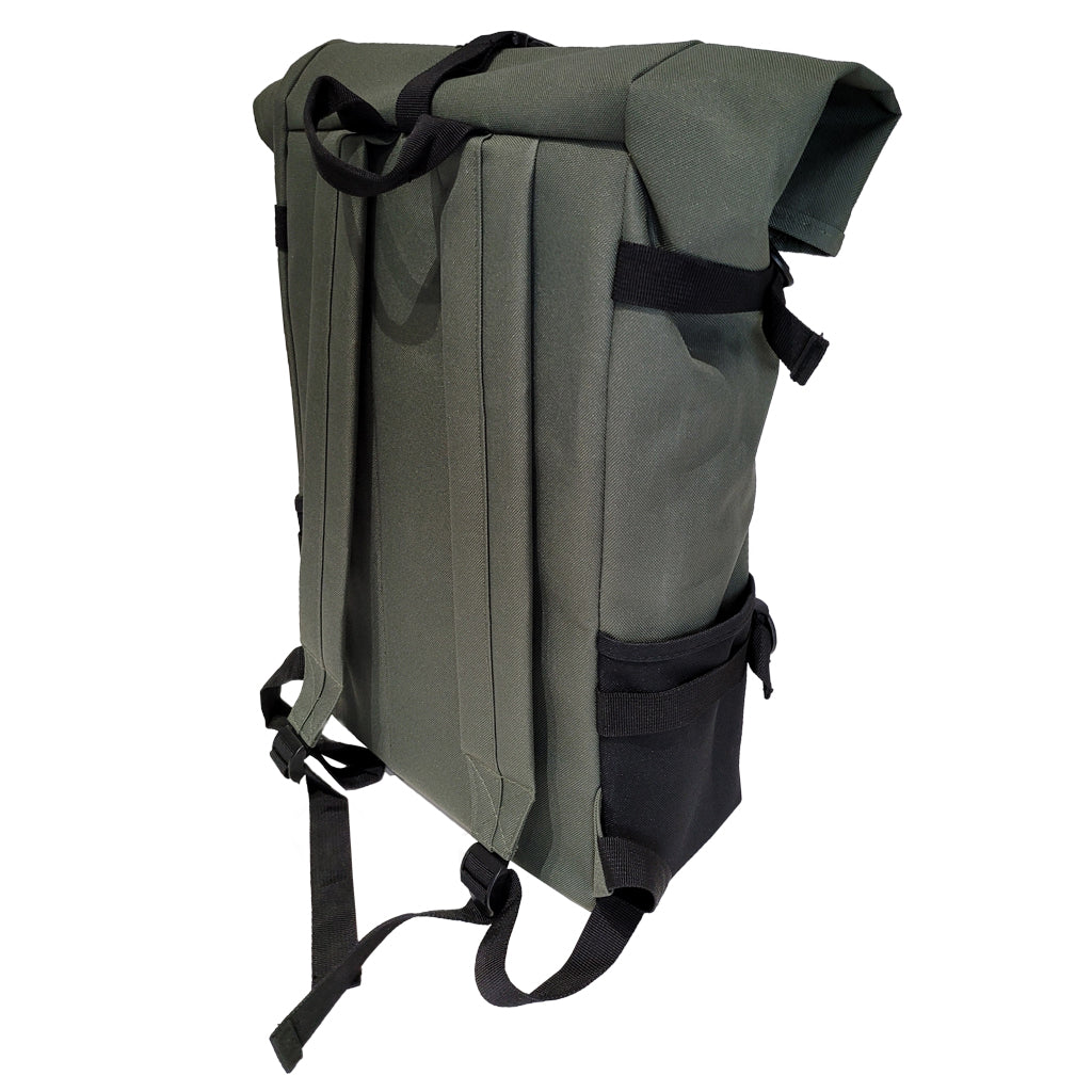 Technics Block Roll-Top Backpack (Olive) - NEW