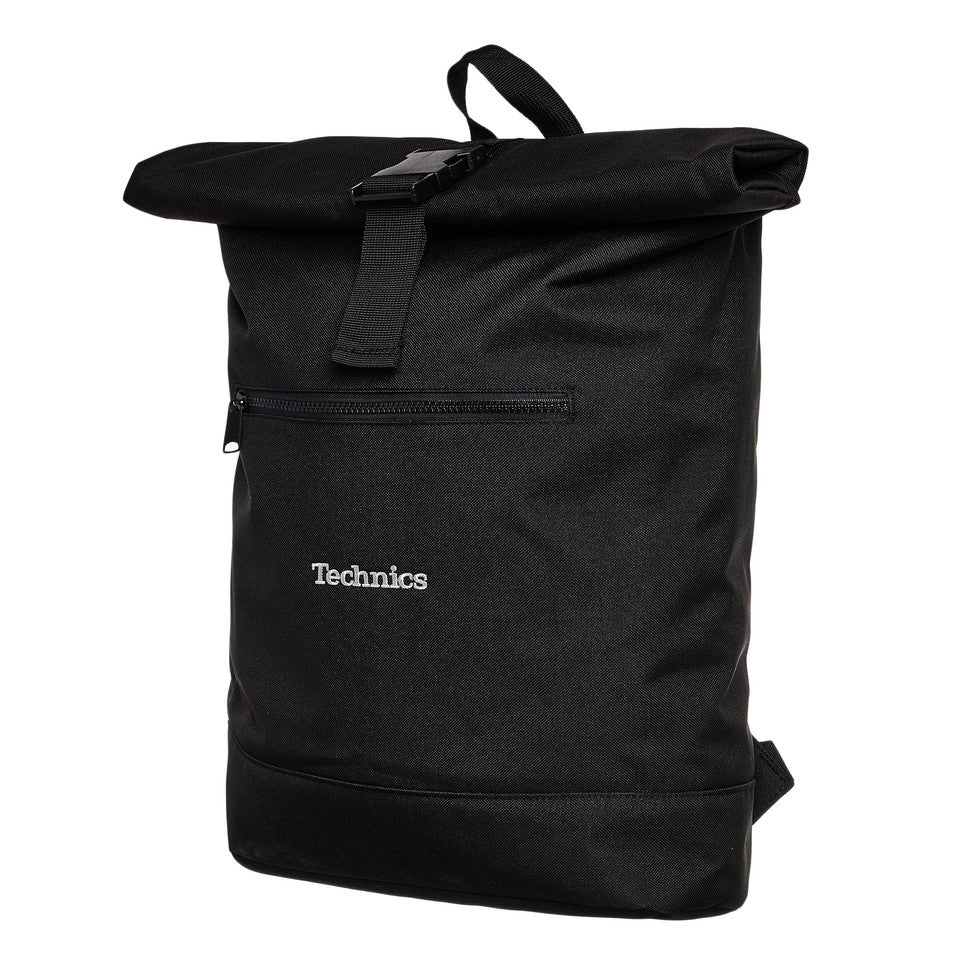 Technics Roll Top Backpack (vinyl/laptop) - Holds up to 30 x 12” Vinyl Records (25 with laptop)