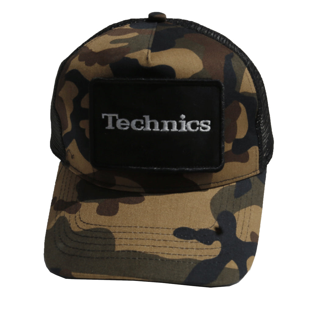 Technics Patch Snapback Trucker Cap - Camo