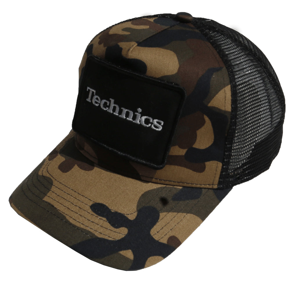 Technics Patch Snapback Trucker Cap - Camo