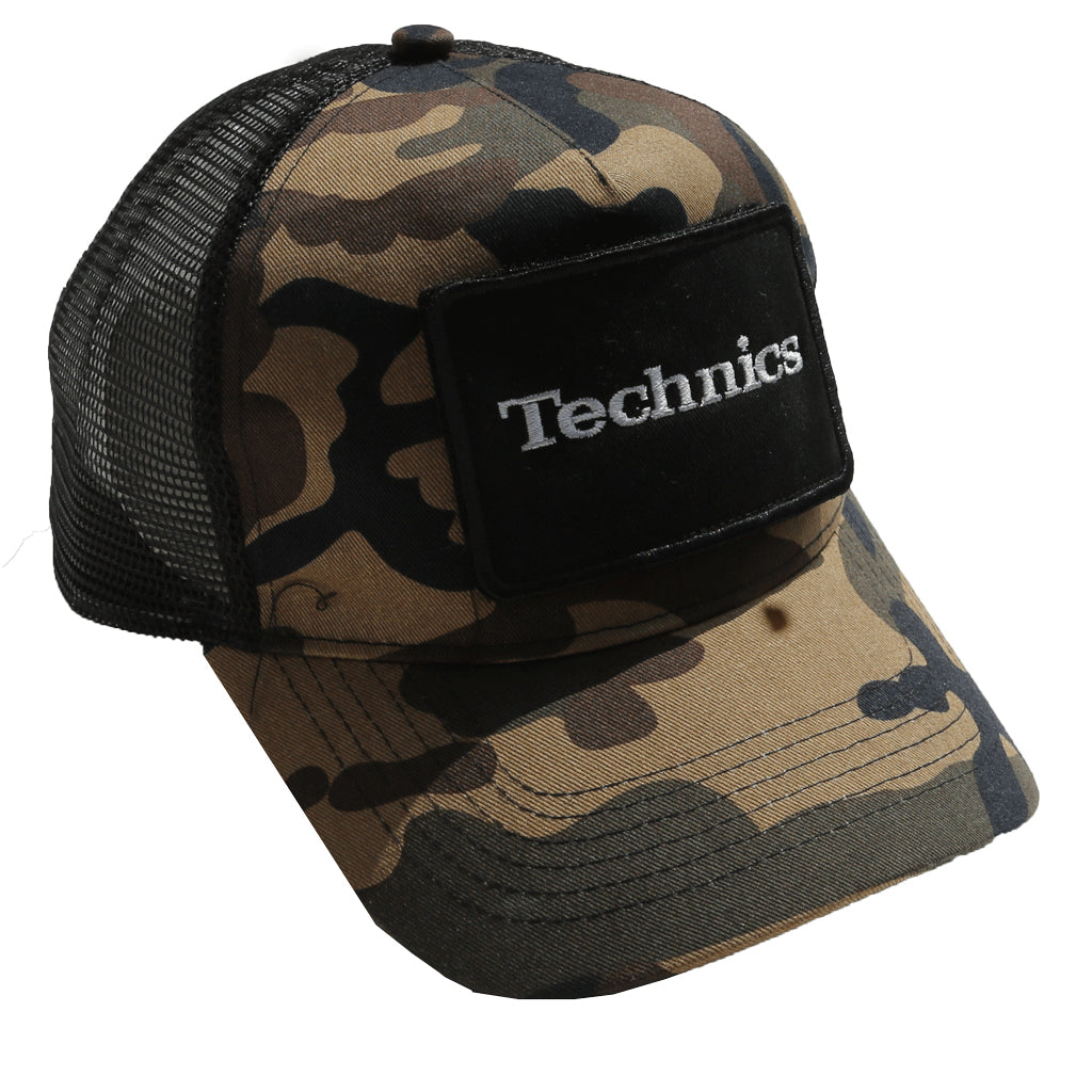 Technics Patch Snapback Trucker Cap - Camo