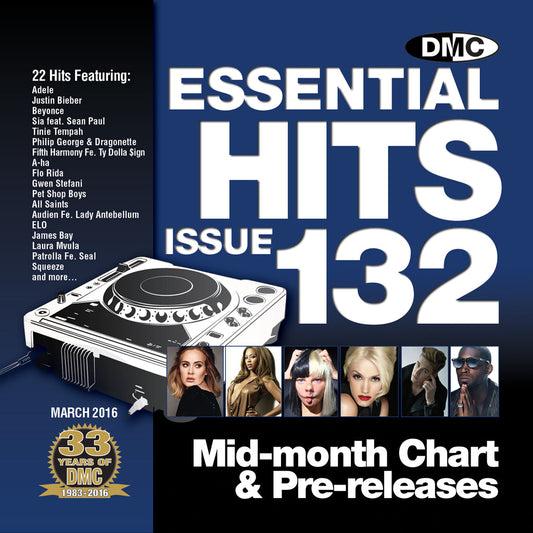 DMC ESSENTIAL HITS 132 - Mid March 2016 release