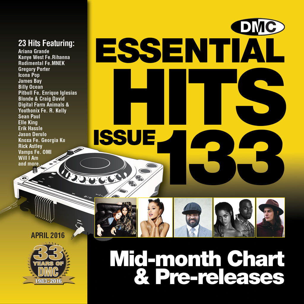 DMC ESSENTIAL HITS 133 - Mid April 2016 release