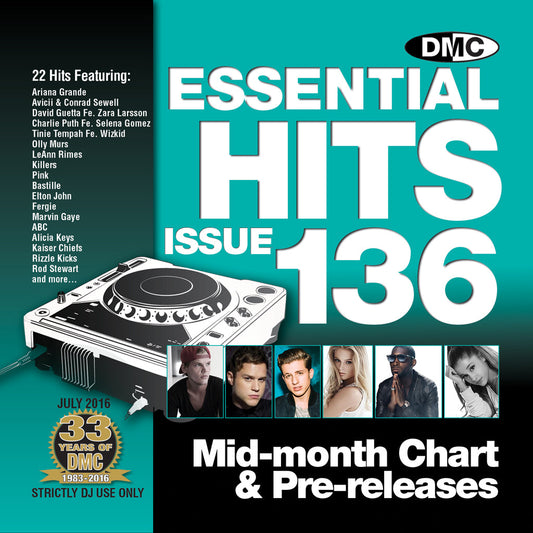 DMC ESSENTIAL HITS 136 - Mid July 2016 release